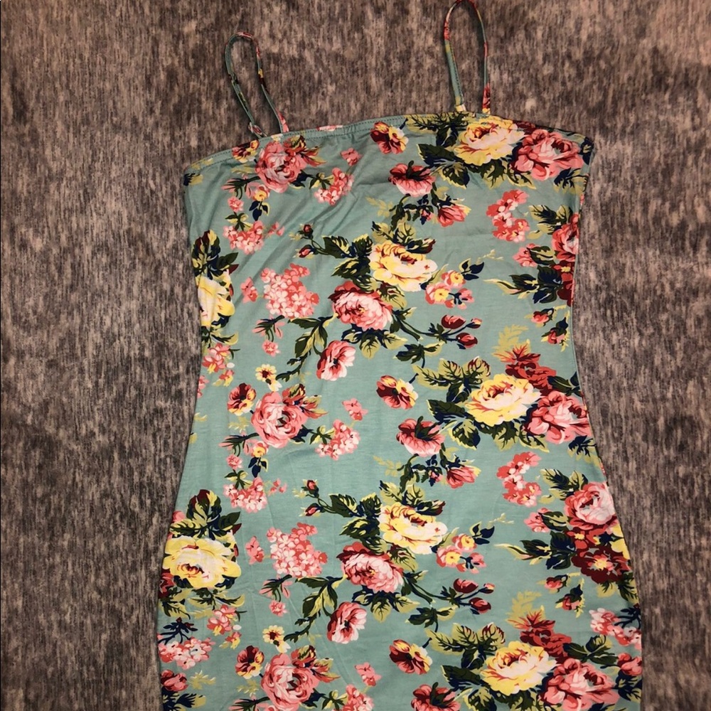 Shein Floral Bodycon Dress NWOT